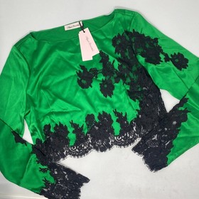 Agent Provocateur Trishya Emerald Green Silk Pajama Set NWT $1745