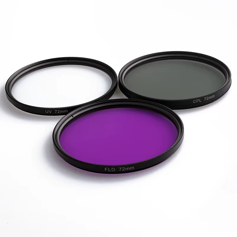 49MM 52MM 55MM 58MM 62MM 67MM 72MM 77MM UV+CPL+FLD 3 in 1 Lens Filter Set with B - Image 2 of 4