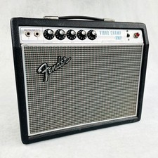 1968 Fender Vibro Champ Amplifier Drip Edge - Black