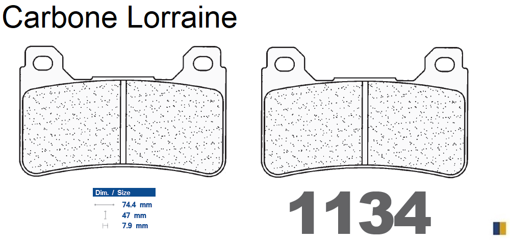 Pastiglie freno anteriore Carbone Lorraine tipo 1134 XBK5