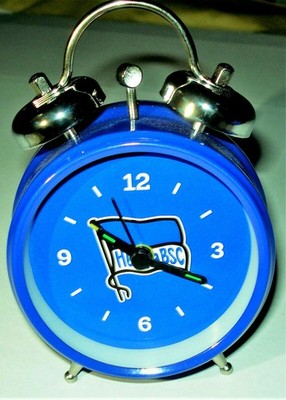 %%%  Mini - Glockenwecker  Logo Fahne   Hertha BSC Berlin Fußball Fanartikel