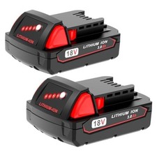 2 Pack 3.0Ah 18V Batteries Replace for Milwaukee M18 Battery Lithium lon 48