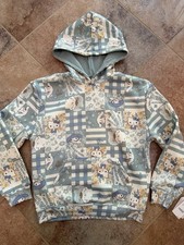 Girls Hello Kitty Friends Patchwork Oversized Fleece Sweatshirt Large NWT