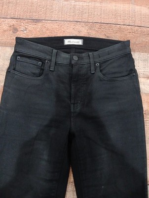 Women s Madewell Mid Rise Kick Out Jean Black Sz 27 (2469)