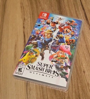 Nintendo Super Smash Bros. Ultimate Switch w/ Case, Multiplayer Online E10+