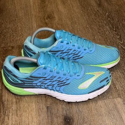 Brooks Pure Cadence 5 Aqua Blue Green Mesh  Athletic Running Shoes US 8.5B