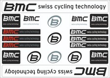 Bicycle Vinyl Frame Stickers Custom Compatible with BMC Black