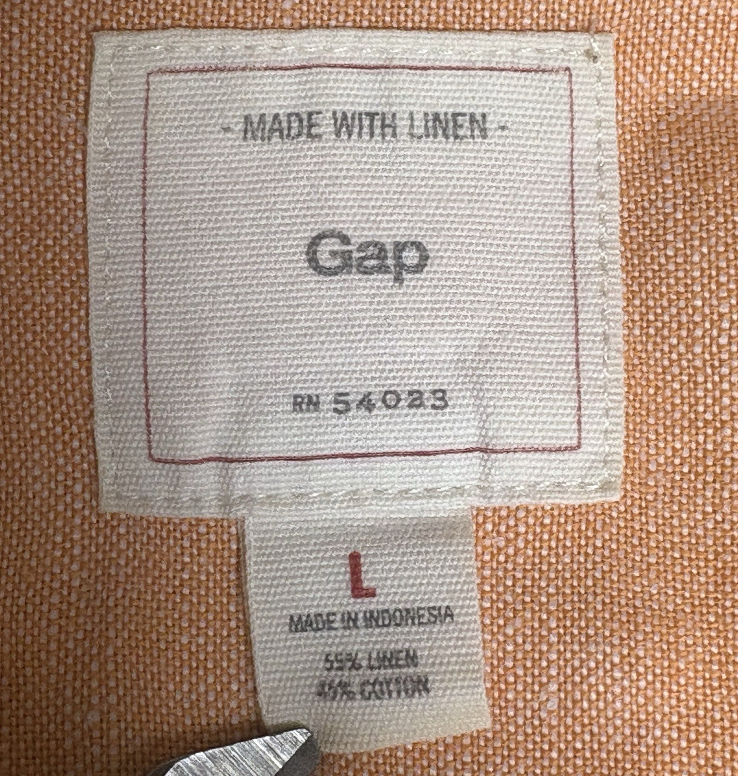 GAP Classic Tailored Button Down Long Sleeve Oran… - image 11