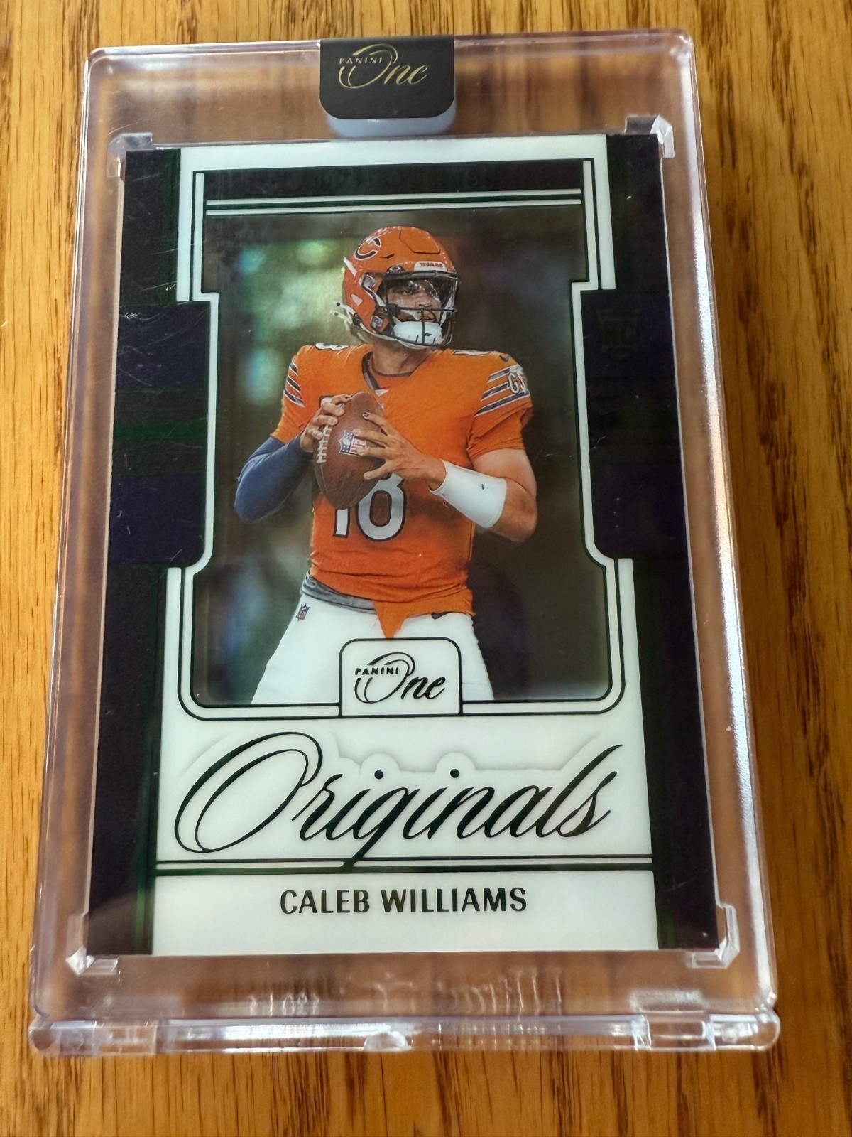 2024 Panini One Football Card OO-CWS Caleb Williams Rookie Originals Green 10/25