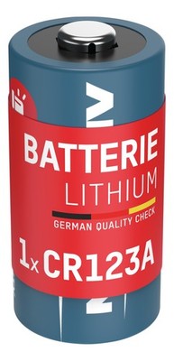 ANSMANN Lithium Batterie CR123A, lange Haltbarkeit Sicherheitssysteme, 3V