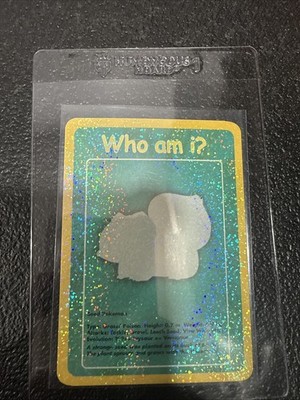 Bulbasaur Funskool Who Am I? Holo Pokemon 2004 VHTF!