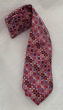 IKE BEHAR Men's Abstract Patterned Tie ~ 100% SILK ~ Made in USA