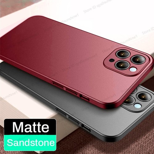 For iPhone 14 13 12 Pro Max 11 XR XS Shockproof Ultra-thin Hard Matte Case Cover - Picture 2 of 18