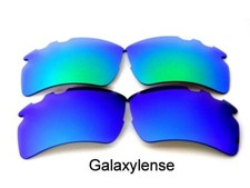 Galaxy Replacement Lenses For Oakley Flak 2.0 XL Vented Sunglasses Blue/Green