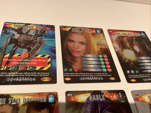 doctor who battles in time devastator Rare & S Rare Cards X 6 GE Fabbri 2008 - Picture 3 of 8