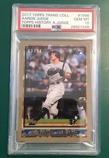 2017 TOPPS TRANSCENDENT VIP PARTY AARON JUDGE RC 1998 PSA GEM MT 10 /87 POP 12