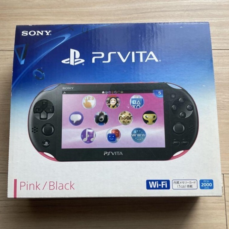 PS Vita Pink Black PCH-2000 ZA15 Wi-Fi model Console with PS Vita Pink Black PCH-2000 ZA15 Wi-Fi model Console with