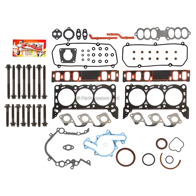 Juego completo de juntas pernos de cabeza para Ford Mustang Mercury 97-98 3,8 L 232CID VIN 4 Foto 2 de 4