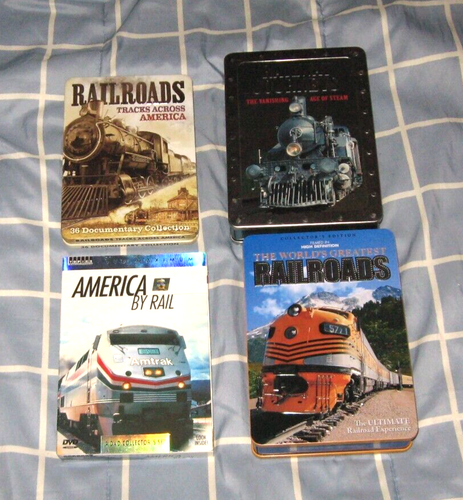 4 DVD Box Sets AMERICA BY RAIL WORLD'S GREATEST RAILROADS TRACKS ACROSS ...