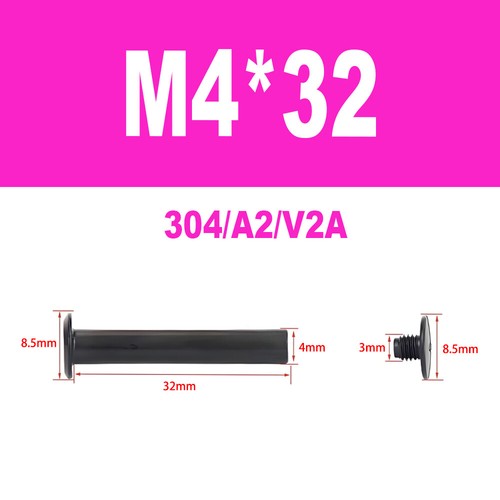 Edelstahl A2 V2A Möbelschrauben Hülsenschrauben Verbindungsschraube M4-M5 - Bild 21 von 50