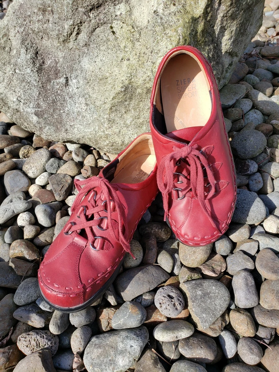 ZIERA allsorts red oxford shoes women s size 7 EUR size 38 1 2