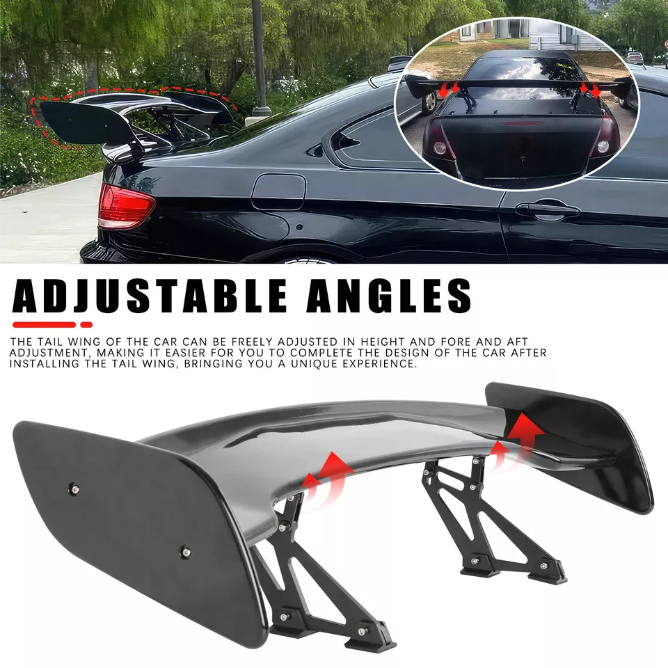 Глянцевый задний спойлер закраина крыла для гоночного багажника Mazda RX-8 RX-7 RX-3 46 дюймов в стиле GT - Изображение 3 из 4