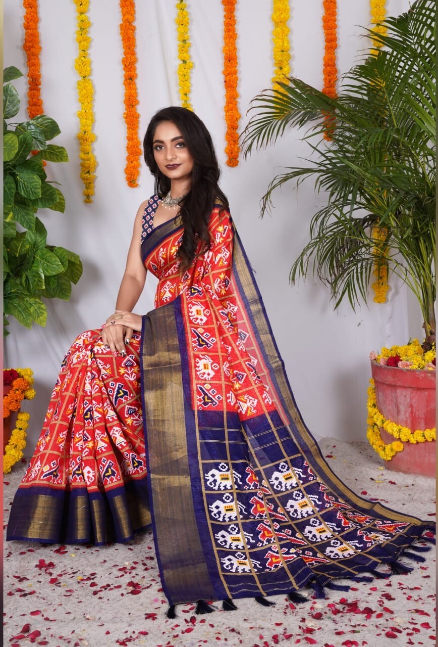 cotton patola saree