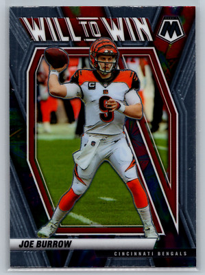 2021 Panini Mosaic #WW-8 Joe Burrown Will to Win Will to Win NM+