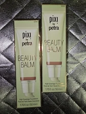 Pixi by Petra  Balm High-Coverage Foundation No.6  Expresso 1.7 fl oz Lot Of 2