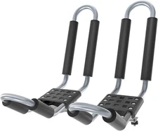 Powder-Coat Stain Steel Kayak J-Bar Roof Rack Car Top Mount Carrier blkFREE SHIP