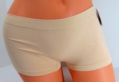 Women's Free Press Beige Almond Hipster Boyshorts Panty Size S  NWT