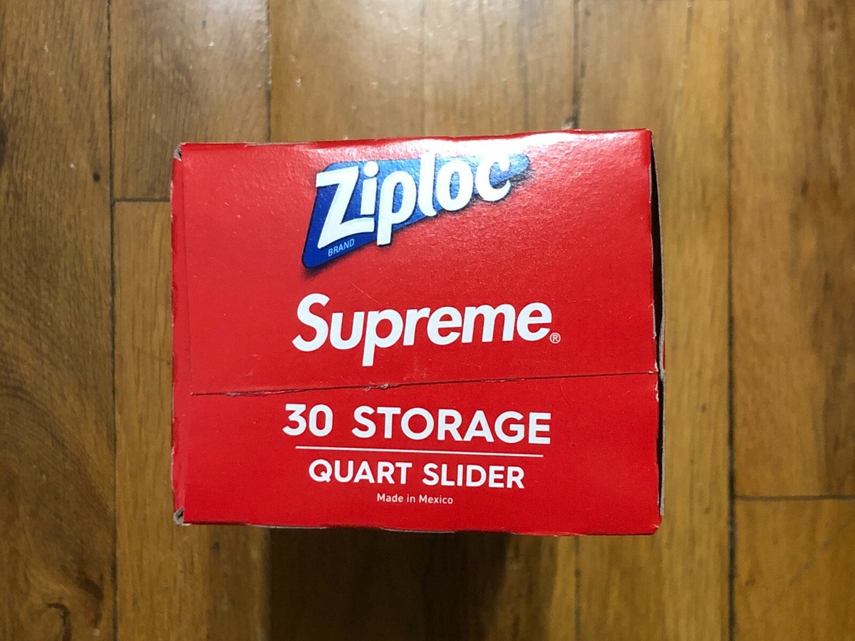 SUPREME X ZIPLOC QUARTER SLIDER 30 BAGS SS20 NEW | eBay