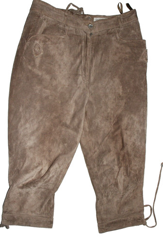 Ladies 3/4 traditional Lederhosen size 40 Tyrol Oktoberfest 82 cm