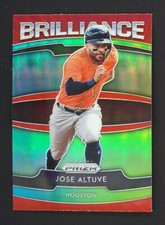 2020 Panini Prizm Jose Altuve Brilliance Prizms Red #B7 Houston Astros