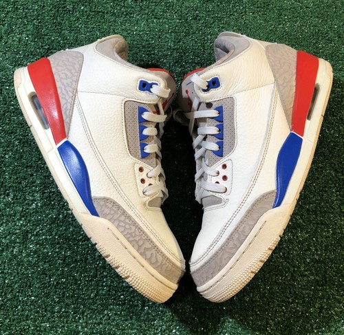 Nike Air Jordan Retro 3 International Flight SZ 9 Bred Cement True Blue |  eBay