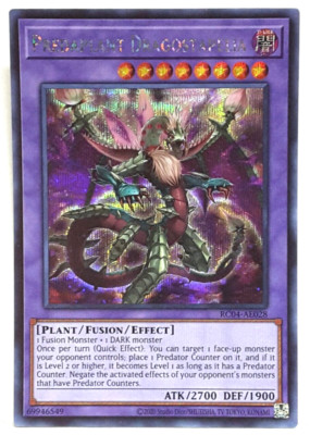 Yugioh Asian-English Predaplant Dragostapelia RC04-AE028 Secret