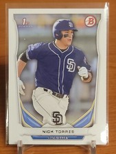 2014 Bowman 1st Bowman Nick Torres #DP112 San Diego Padres RC