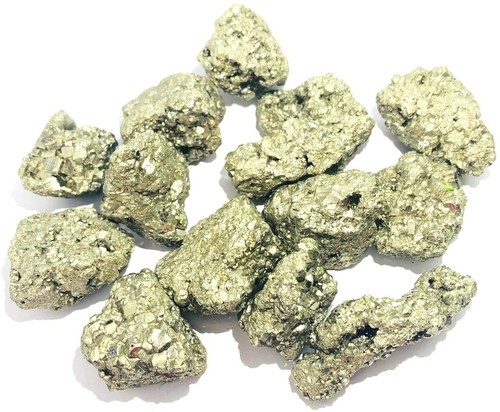 Golden Pyrite Single Gemstone Cluster Rock Healing Metaphysical Vaastu Energy