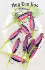 10 Pack 1/16 Oz  Custom Made Crappie Jigs, Bass, Perch (Popsicle)