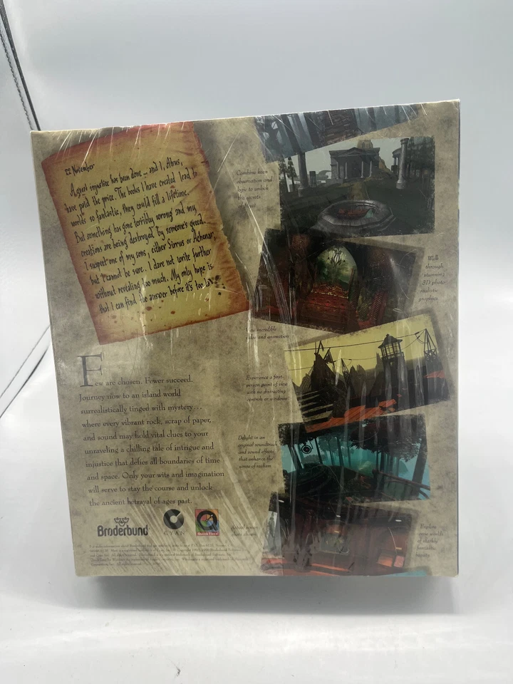 Myst CD-ROM Windows 95 Big Box PC Game 1996 Broderbund - NEW & SEALED - Image 4 of 4
