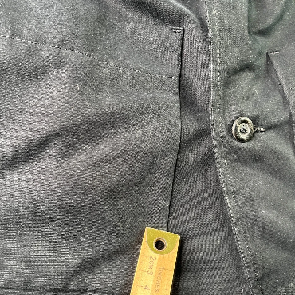 Diesel Jacket Casa Diesel Large Black Suede 3 Button Pockets Mens - Image 4 of 4