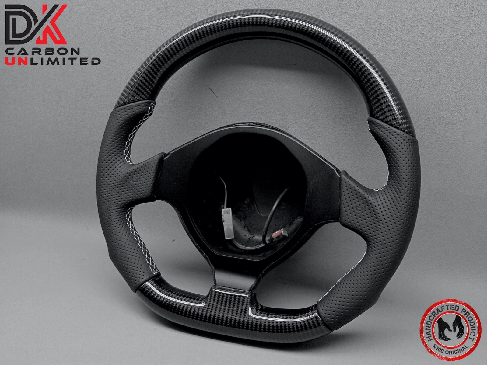 Lamborghini LP640 LP650 LP670 Murcielago Perforated 2x2 Carbon Steering Wheel v3