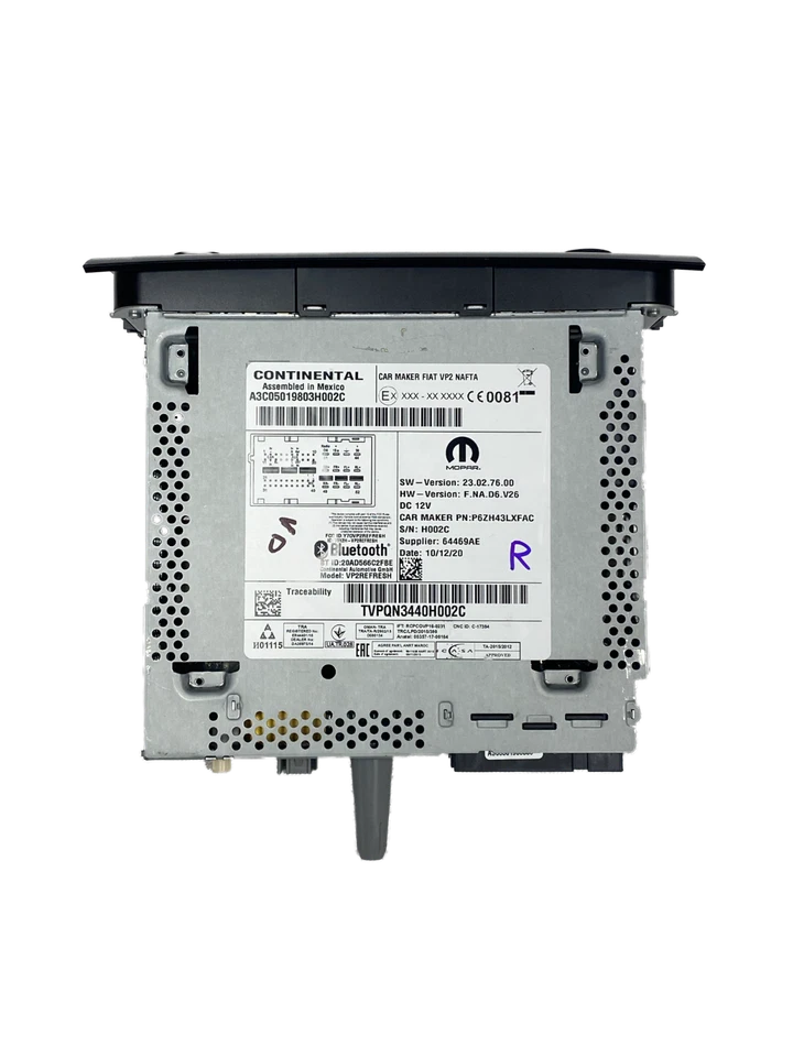 2021 Ram Promaster 2500 Factory OEM Radio Bluetooth VP2REFRESH - Image 4 of 4