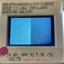 Brice Marden "Grove Group III" Hard Edge Minimalism 35mm Art Slide