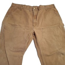 Vintage Carhartt Double Knee Distressed B01 BRN Duck Pants (43.5x30) Made in USA