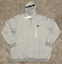 Adidas Feel Cozy Gray Pullover Fleece Hoodie Sweatshirt H12213 Men’s Size 3XLT