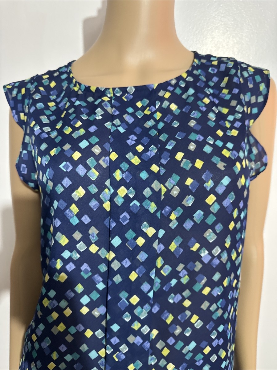 Chemisier Top Femme TAHARI Par Arthur S. Levine - Vert - Taille L (Grand) - Neuf Avec étiquettes