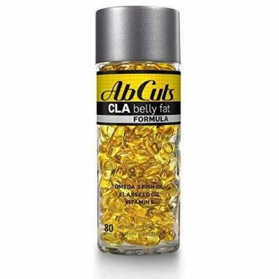 Ab Cuts CLA Belly Fat Formula Omega 3 Fish Oil,Flax Seed Oil,Vitamin E, 04/2025