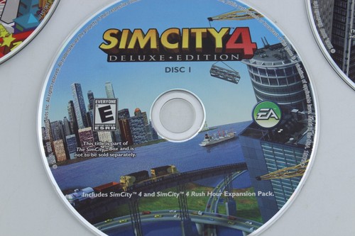The Sim City Box PC DVD-ROM Software 5 Video Games EA Windows Rush Hour/SimCity+ - Picture 8 of 9