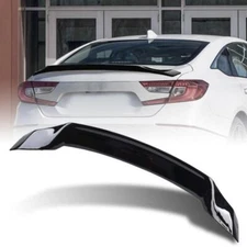 For 2018-2021 2022 Honda Accord Glossy Black RT Style Rear Trunk Spoiler Wing